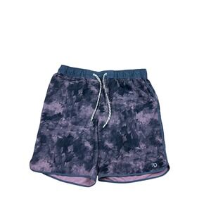 7 Diamonds Mens Core Active Shorts Purple Black XL Stretch Gym Training